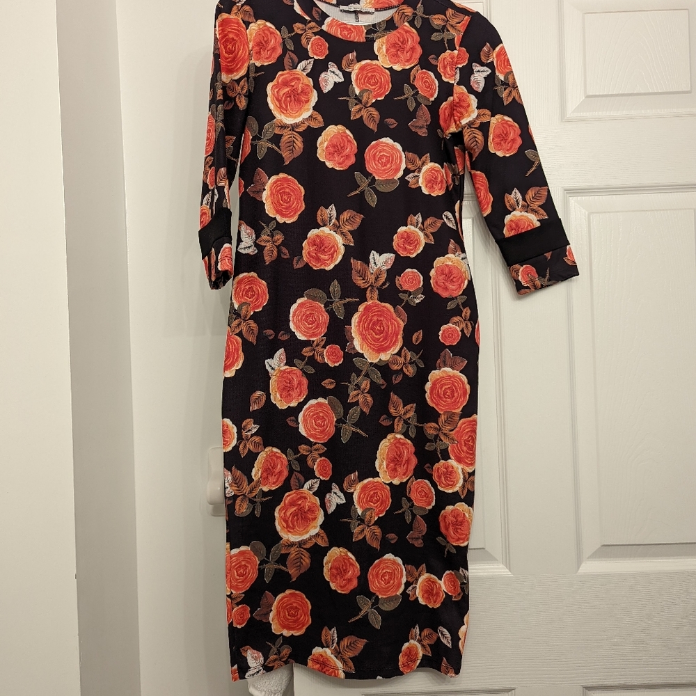 Zara floral print dress